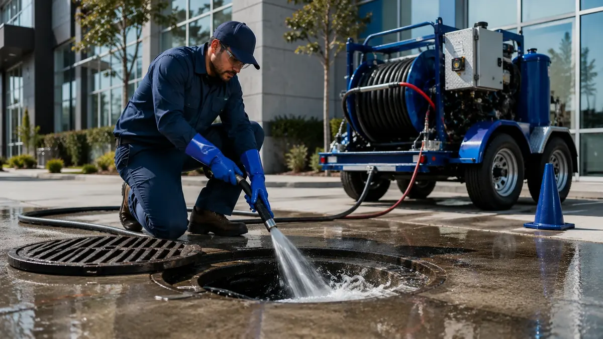 Commercial Hydro Jet Drain Cleaning in Rialto