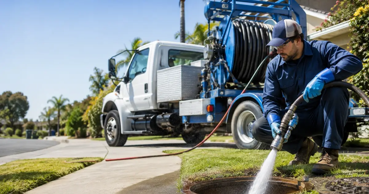 Hydro jet sewer cleaning Rialto