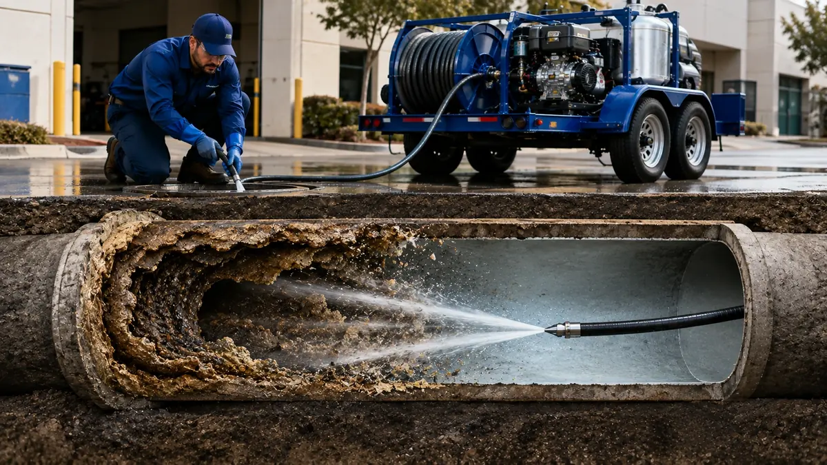 Sewer Pipe Descaling in Rialto